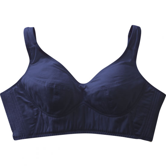 アボワール　ルルフィット　ネイビー　S～LL【再建術後の締め付けないブラジャー】【アボワール　下着..