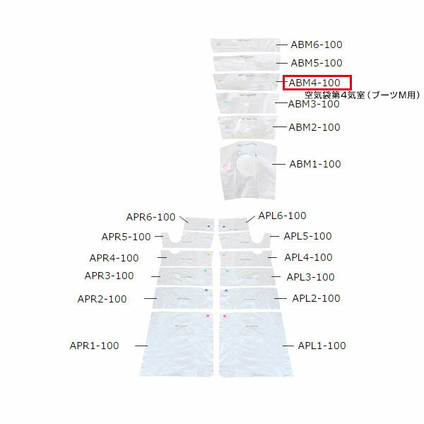 フィジカルメドマー　空気袋第4気室(ブーツM用)ABM4-100 日東工器【オプション・フットケア・足マッサージ・フットマッサージャー・家..