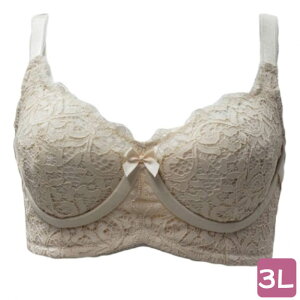 アボワール 乳房再建専用ブラジャー エメリタ クリーム 3L【乳房再建術後の方に】【乳がん術後ブラ・乳房再建ブラ・乳がん 下着・乳がん用ブラジャー・乳癌用ブラジャー・術後用ブラジャー】