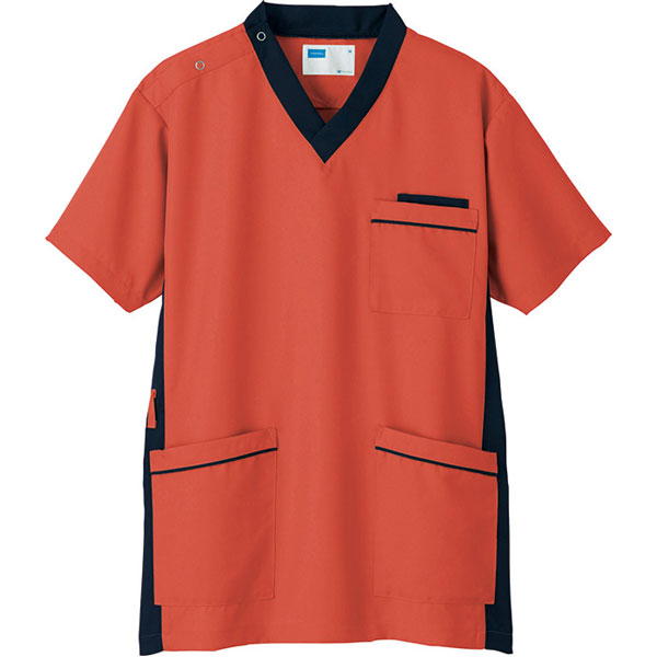 男女兼用スクラブ　WH11685　SSサイズ　ホワイセル(WHISEL)　自重堂【ナース用品・ナース用スクラブ・ナーススクラブ・看護用スクラブ・看護スクラブ・医療用スクラブ・院内用スクラブ・自重堂スクラブ】