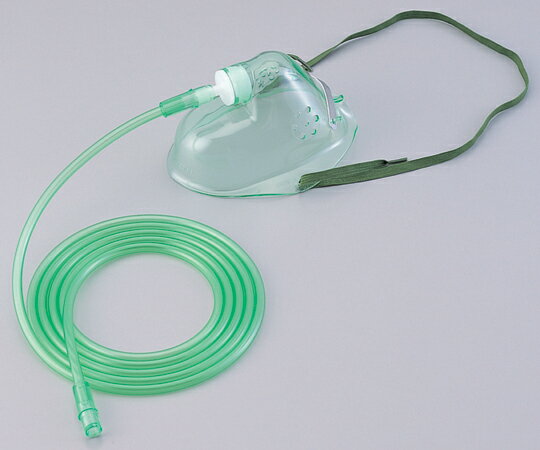 ブルークロスエマージェンシー　中濃度用酸素マスク成人用チューブ付10入　0-294-01【看護・医療・介護..