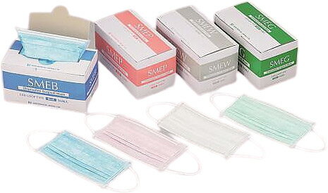 サージカルマスク　SMEP　ピンク　50枚入　8-7842-02【看護・医療・介護・個人防護具・マスク・サージ..