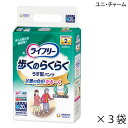 ■　商品詳細情報 ■ 商品名 ライフリー　歩くのらくらくうす型パンツ　2回吸収　（Mサイズ） ■ 商品特徴 【高齢者の歩行特性に考慮した機能で歩くのがらくになる紙パンツ！】 ・足腰の負担をかるくして、歩くのがラクになる！ 　「ライフリー 歩くのらくらくうす型パンツ」は、足腰の負担をかるくして歩くのがラクになる！骨盤サポートフィット。 ・3つの革新技術で、歩くのらくらく！ 　1．足腰の負担を軽くする骨盤サポートフィット（特許技術*1） 　　腰まわりをサポートし、足腰の動きがラクになります。 　　（*1前側は股下側に凸に湾曲させ、後側はウエスト端部側に凸に湾曲させた胴回り収縮フィルム配合構造　ユニ・チャーム調べ） 　2．歩幅が広がる（※）股下のびのびストレッチ（特許技術*2） 　　足の動きに合わせて吸収体が変形するので、モコモコせずに足が前に出しやすいです。 　　（*2吸収体に斜め方向に配置された低繊維量部があり、低繊維量部が伸縮領域と重なる吸収体構造） 　　（※製品全体での効果です） 　3．着心地らくらく　しなやかスリムアウター（特許技術*3） 　　しなやか素材が身体になじみ、動きやすいです。 　　（*3非伸縮不織布に挟まれた伸縮不織布を間欠に超音波接合した、ウエスト構造） ・おなか周りはやわらか設計でやさしくフィットします。 ・Ag+配合のパワー消臭 　トリプル効果（※）で、気になる尿のニオイを消臭します。 　（※アンモニア、硫化水素、ジメチルアミンについての消臭効果があります。） ・一人で歩ける方、介助があれば歩ける方に。 ・男女共用 ■ 吸収量 吸収目安：300mL（おしっこ約2回分） （※1回の排尿量150mLとして（メーカー測定方法によるものです）） ■ サイズ Mサイズ：ウエスト65～85cm ■ 成分・材質 - ■ 規格 1袋：20枚入 1ケース：3袋入 ■ 医療費控除 医療費控除対象商品 ■ メーカー ユニ・チャーム ■ JANコード・TAISコード JANコード：4903111556946 ■ 製品コード 419834 ■ 商品キーワード 介護用品、福祉用具、失禁用品、軽失禁、大人用紙おむつ、パンツタイプ ■ 商品出荷区分 出荷区分A ※掲載している写真は、撮影時の光の具合、お客様の使用しているパソコンの環境により色合いが違って見える場合がございます。 ※離島など一部地域は別途中継料がかかります。 ※長期欠品、メーカー廃盤などの場合には、メールまたは電話にてご連絡を申し上げます。 ※※注意喚起※※ 　上記説明文は楽天市場の『介護応援館』で使用している説明文・説明画像です。 　弊社が運営するネットショップから、商品名・商品画像・ロゴ・説明文面等を流用、または弊社の社名、所在地等会社概要を使用して、販売者と偽って通常価格よりも安い価格で詐欺行為をはたらく悪質なサイトの存在を確認いたしました。 　商品代金振込後も商品が届かない等の被害のほか、お客様のIDやパスワード、クレジットカード情報などの個人情報が不正に取得される可能性が考えられますので、お客様におかれましては、くれぐれも悪質なサイトをご利用なさらぬよう、十分ご注意下さい。 ★ご不明な点がございましたら、遠慮なくお問い合わせください。 （通話無料ダイヤル）0120-001-639 （介護応援館営業時間）月〜土曜日、午前9時〜午後6時　※日曜日は定休日のためお休みです。　