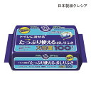 日本製紙クレシア アクティ トイレに流せるたっぷり使えるおしりふき(100枚入)(サイズ:20×15cm)無香料 ノンアルコールタイプ 使い捨て トイレに流せるタイプ おしりふき 濡れタオル 介護 清拭 衛生商品【ポイント10倍】