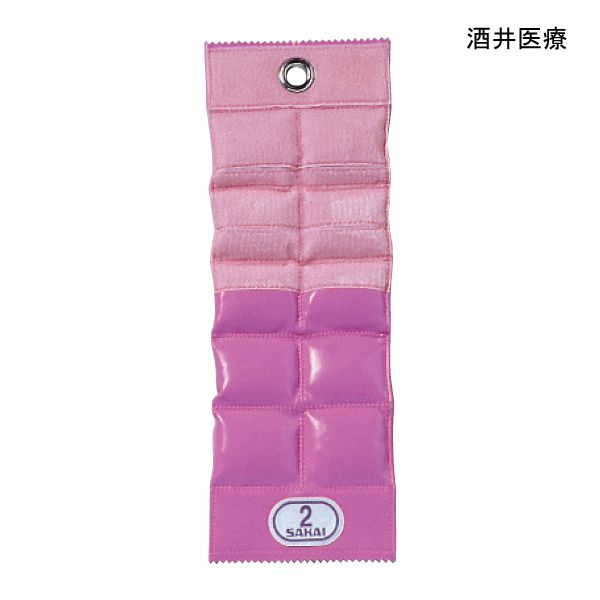 酒井医療 カラー重錘バンド(チェリーピンク：2kg)【送料無料】【ポイント10倍】