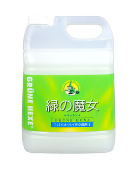 【お一人様1個限り特価】 緑の魔女 キッチン 業務用 5L (食器用洗剤) 弱酸性 【4902875981124】