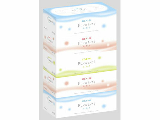【あわせ買い2999円以上で送料お得】大王製紙 エリエール フワリティシュー 160組(320枚)×5パック (4902011713732)(日用品・ティッシュペーパー・肌に優しい)