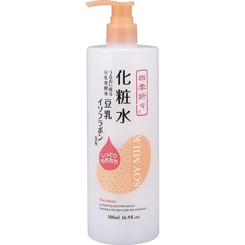 【お一人様1個限り特価】熊野油脂 四季折々 豆乳イソフラボン 化粧水 500mlのサムネイル