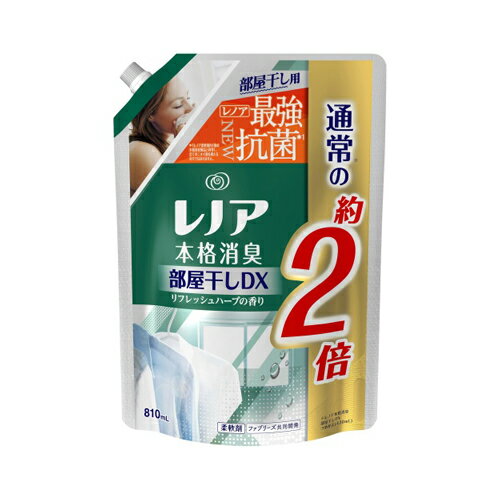 【あわせ買い2999円以上で送料お得】P&G レノア 本格消臭 部屋干しDX リフレッシュハーブの香り 詰替用 特大サイズ 810ml