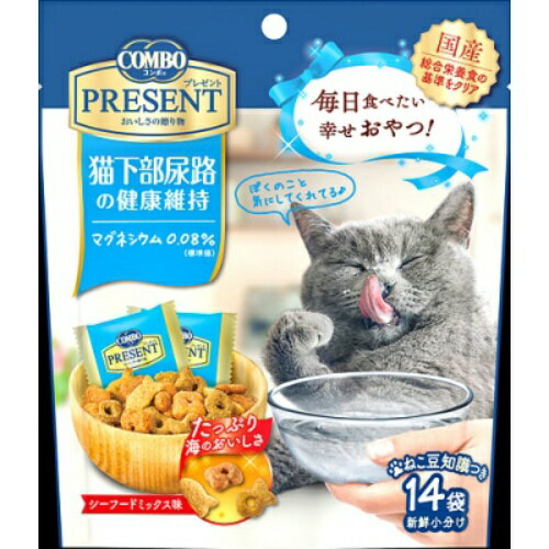 【送料お得・まとめ買い×30個セット】日本ペットフード コンボプレゼント キャット おやつ 猫下部尿路の健康維持 (14袋) 1