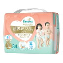 【まとめ買い×2個セット】P&G パンパース 肌へのいちばん 超吸収スリムパンツ L 男女共用 34枚入 【あわせ買い2999円以上で送料お得】