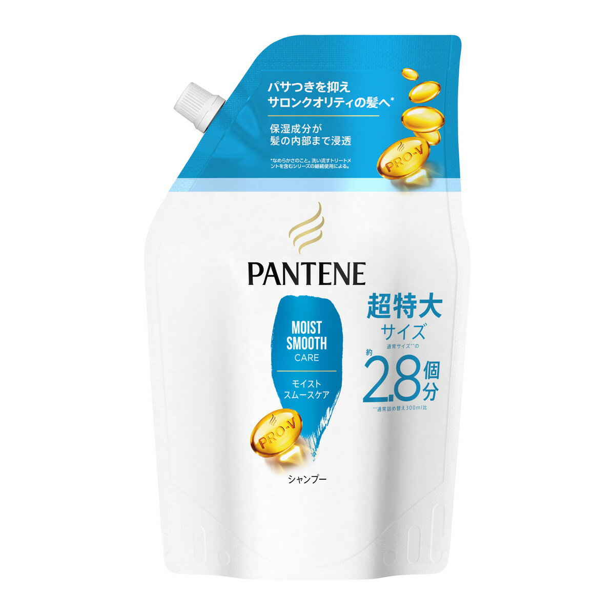 【送料お得・まとめ買い×3個セット】P&G パンテーン モイストスムースケア シャンプー つめかえ用 超特大サイズ 860ml