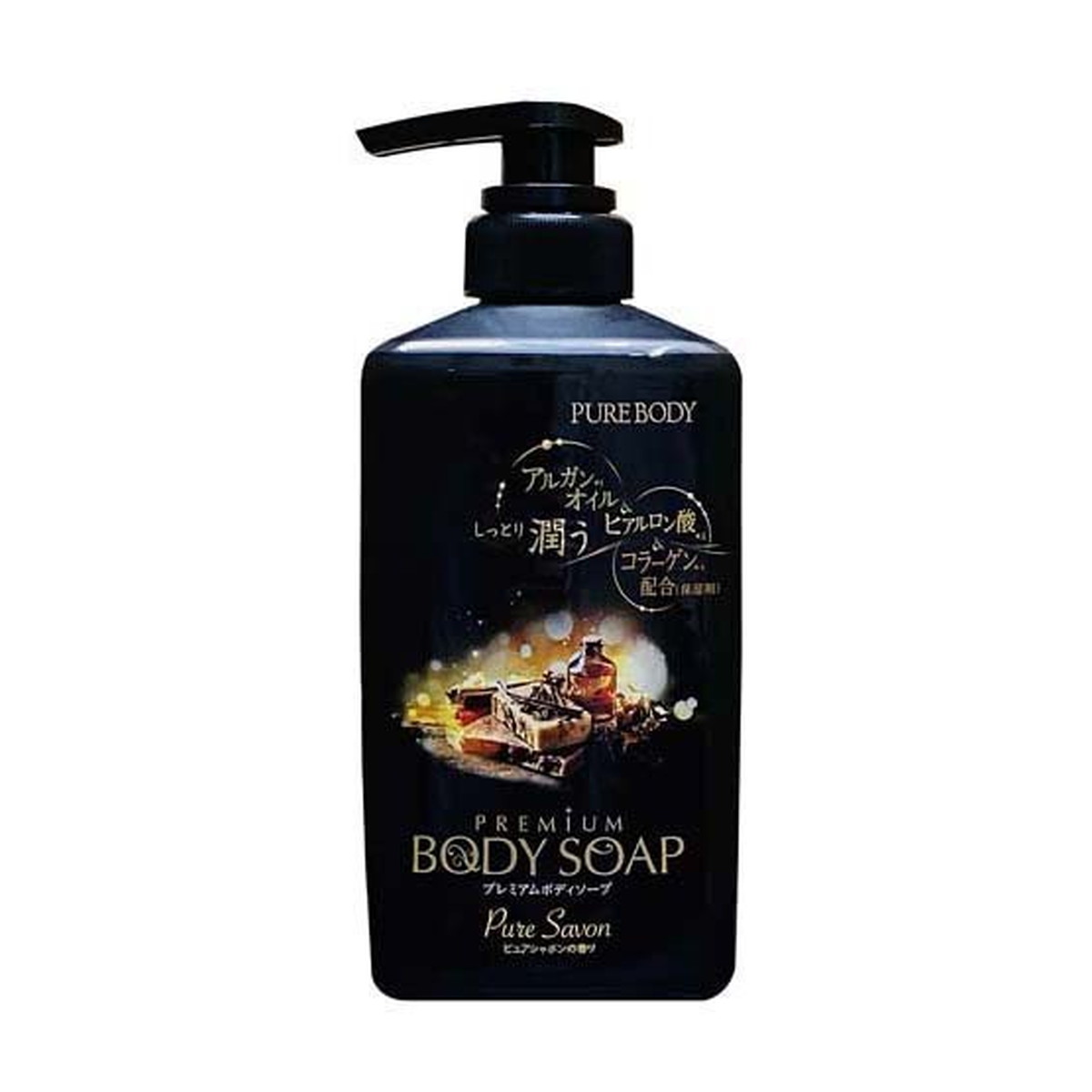 【送料お得・まとめ買い×12個セット】ミツエイ ピュアボディソープ シャボン 本体 500ml