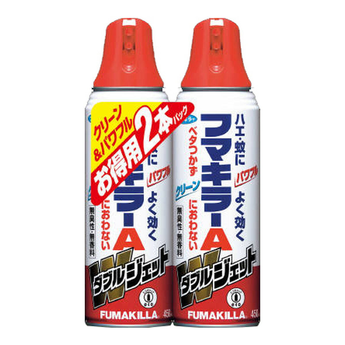 【送料お得・まとめ買い×9個セット】フマキラー フマキラーA ダブルジェット 450ML×2P