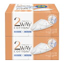 【送料お得・まとめ買い×40個セット】コットン・ラボ 2wayコットン 80枚×2個パック プレーン メッシュ