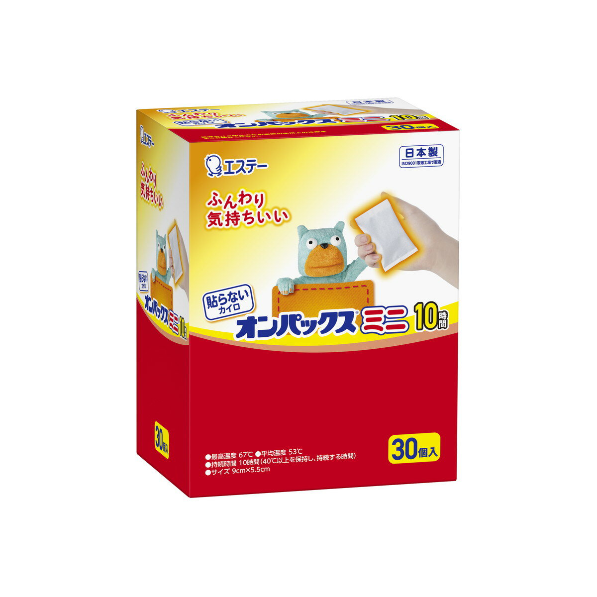 【送料お得・まとめ買い×13個セット】エステー 貼らない カイロ オンパックス ミニ 30個入