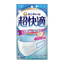 【送料お得・まとめ買い×80個セット】ユニ・チャーム 超快適マスク プリーツタイプ ふつう 7枚入 ホワイト(4)
