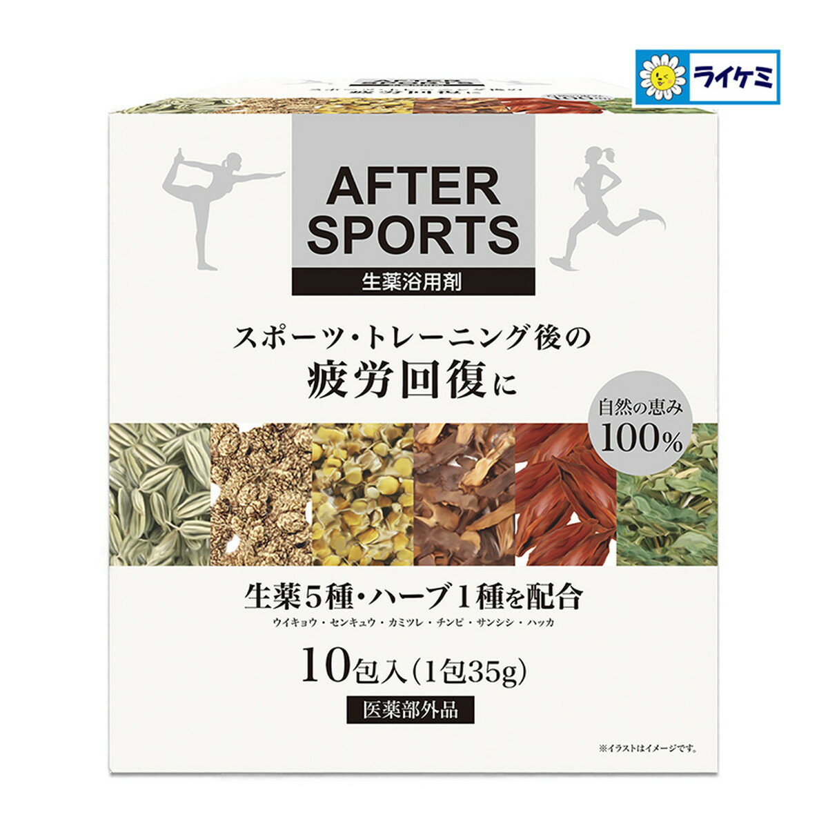 【送料お得・まとめ買い×3個セット】ライオンケミカル アフタースポーツ 生薬入浴剤 10包入 医薬部外品