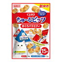 【送料お得・まとめ買い×16個セット】いなばペットフード チャオ CIAO ちゅーるビッツ まぐろバラエティ 12g×15袋 猫用 キャットフード