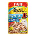 【あわせ買い2999円以上で送料お得】いなばペットフード いなば 金のだし パウチ 11歳からのまぐろ・かつお しらす入り 40g