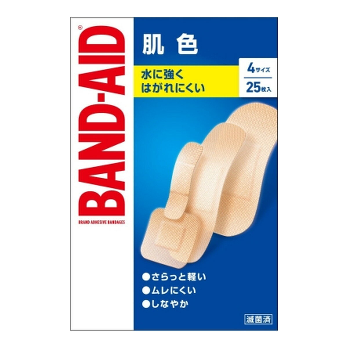 【送料お得・まとめ買い×13個セット】BAND-AID バンドエイド 肌色 4サイズ 25枚入