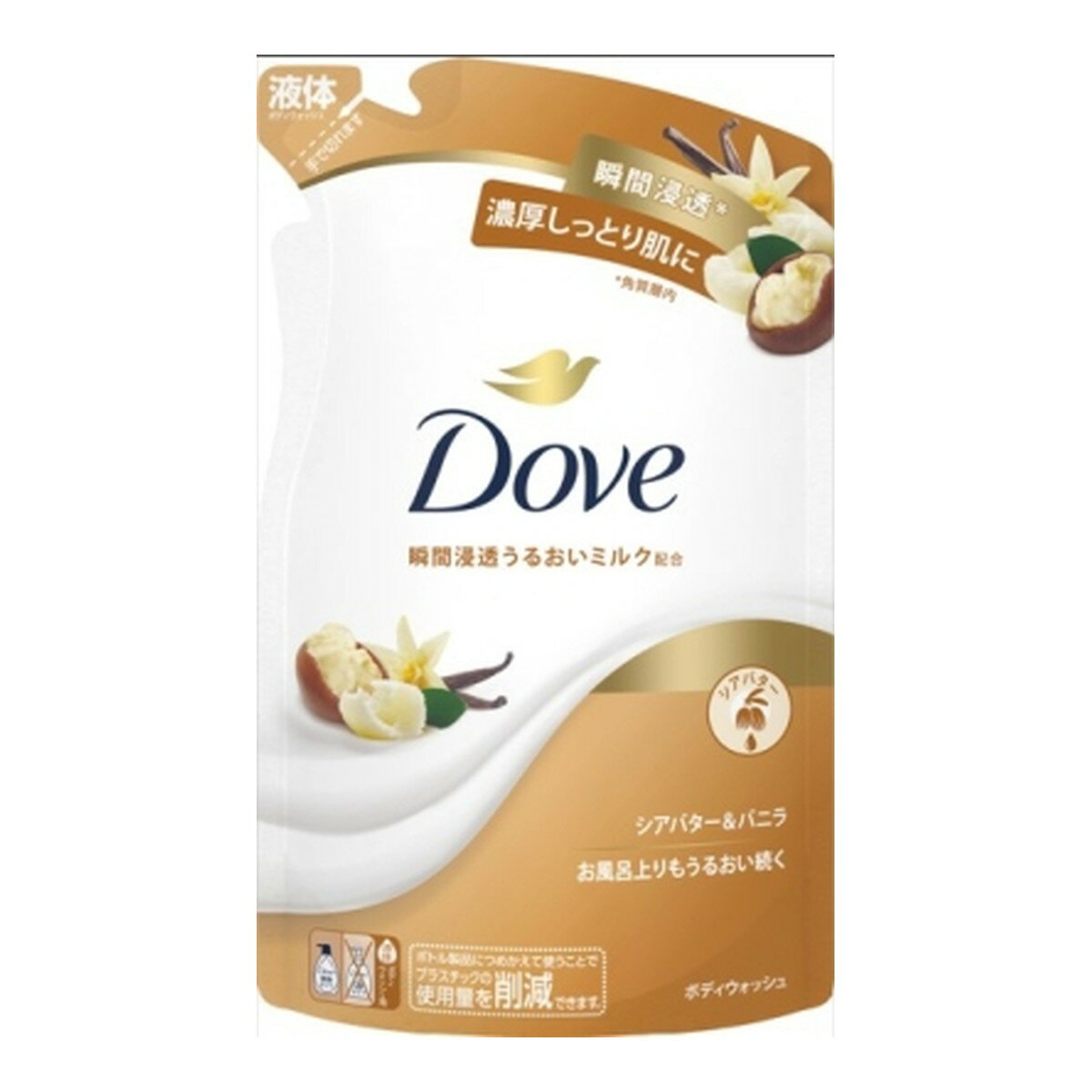 【送料お得・まとめ買い×13個セット】ユニリーバ ダヴ ボディウォッシュ シアバター&バニラ つめかえ用 330g