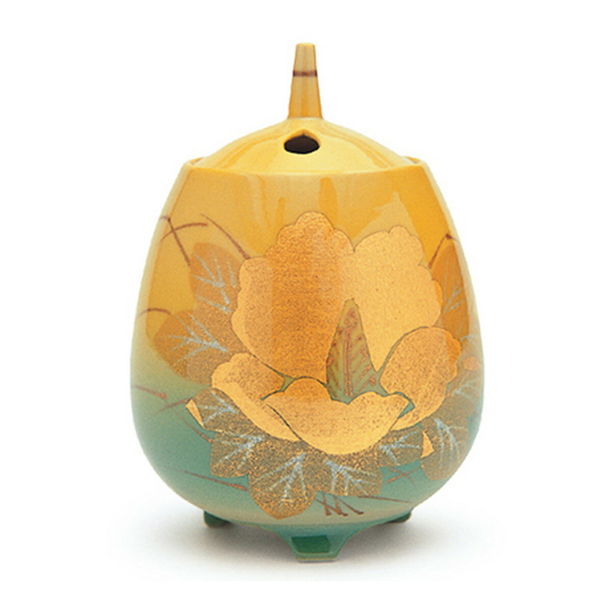 【送料お得・まとめ買い×13個セット】日本香堂 九谷焼 金箔芙蓉 山田登陽志 香炉