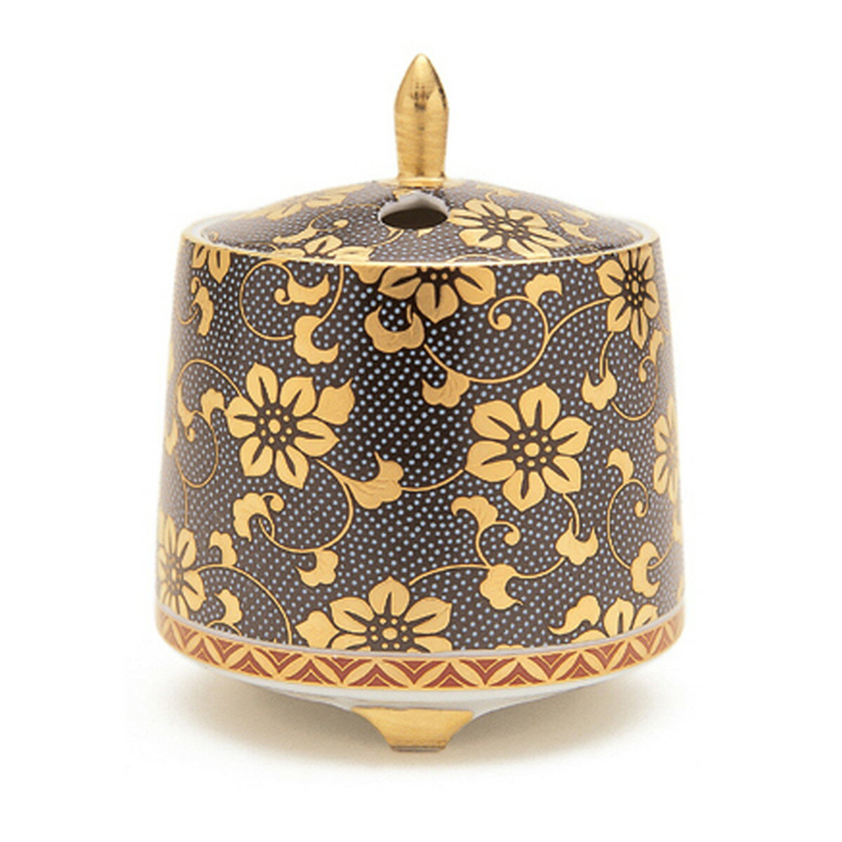 【送料お得・まとめ買い×11個セット】日本香堂 九谷焼 青粒 切立型 金山 香炉