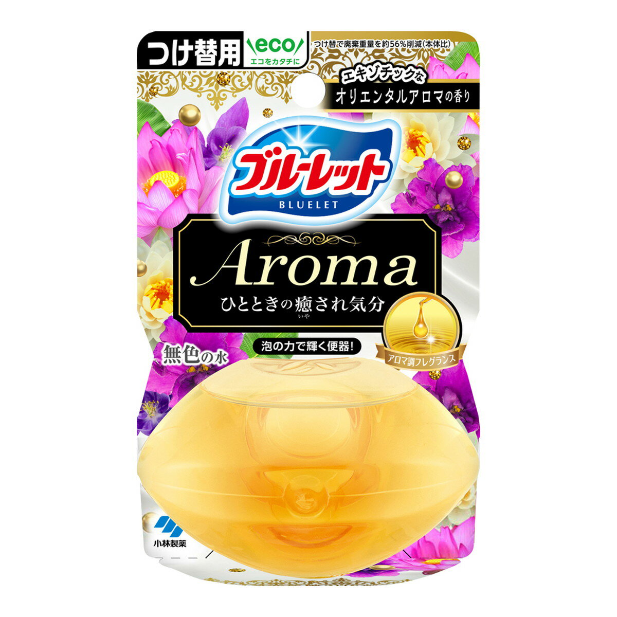 商品名：小林製薬 液体ブルーレット おくだけ アロマ つけ替用 エキゾチックなオリエンタルアロマの香り 70ml内容量：70mlJANコード：4987072091128発売元、製造元、輸入元又は販売元：小林製薬原産国：日本商品番号：101-4987072091128商品説明●洗浄・防汚成分を配合●流すたびに便器表面をコートし汚れの付着を抑える●泡立ちながら汚れを洗い流す●お得な詰替え用広告文責：アットライフ株式会社TEL 050-3196-1510 ※商品パッケージは変更の場合あり。メーカー欠品または完売の際、キャンセルをお願いすることがあります。ご了承ください。