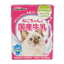 【送料お得・まとめ買い×24個セット】ドギーマン キャティーマン ねこちゃんの国産牛乳 200ml キャットフード