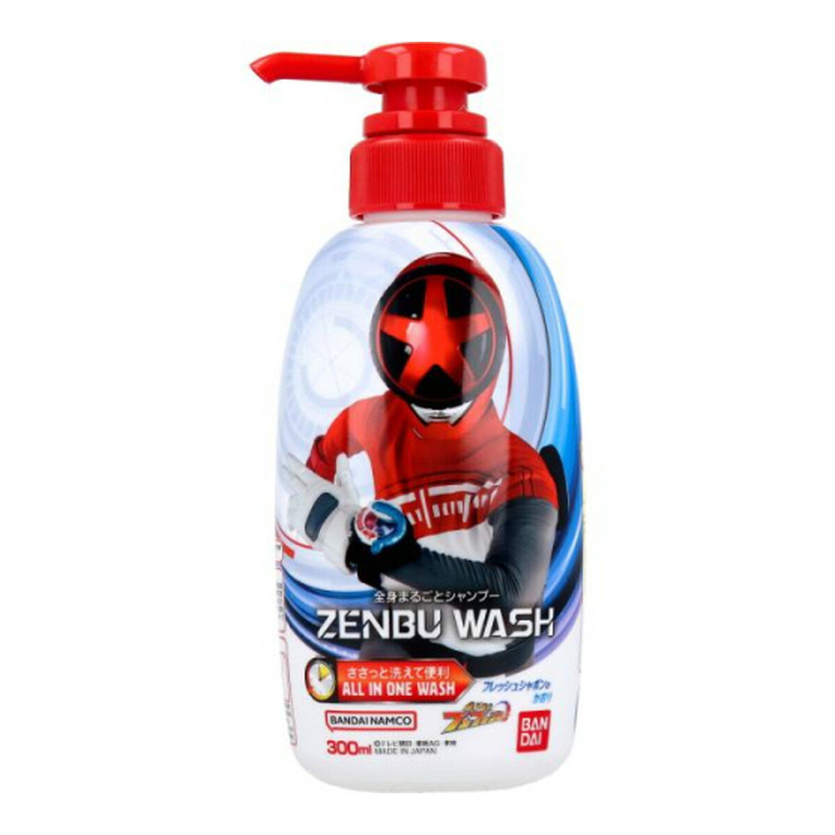 【送料お得・まとめ買い×9個セット】バンダイ ZENBUWASH 爆上戦隊ブンブンジャー 300ml 全身まるごとシャンプー