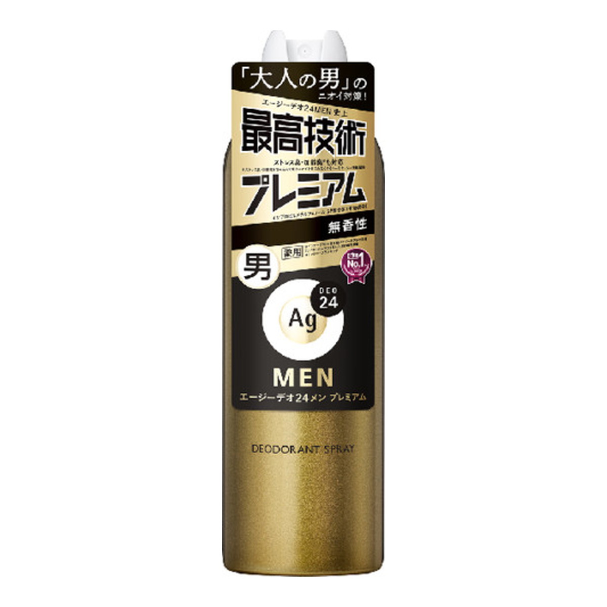 【あわせ買い2999円以上で送料お得】ファイントゥデイ エージーデオ24メン プレミアム メンズデオドラントスプレー 無香性 LL 180g 制汗スプレー