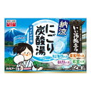 白元アース いい湯旅立ち 納涼 にごり炭酸湯 そよかぜの宿12錠入 炭酸ガス 薬用 入浴剤