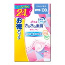 【あわせ買い2999円以上で送料お得】日本製紙クレシア ポイズ さらさら素肌 吸水ナプキン 安心の中量用 お徳パック 24枚入 吸水ケア 尿もれパッド