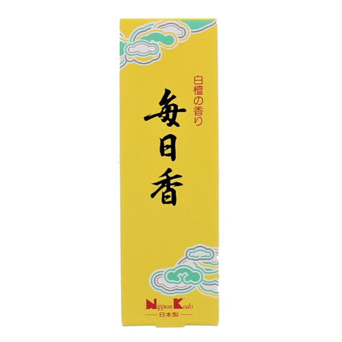 【送料お得・まとめ買い×10個セット】日本香堂 毎日香 約50g お線香 白檀の香り