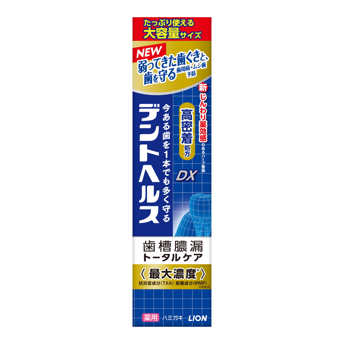 【送料お得・まとめ買い×3個セット】ライオン デントヘルス 薬用 ハミガキDX 115g