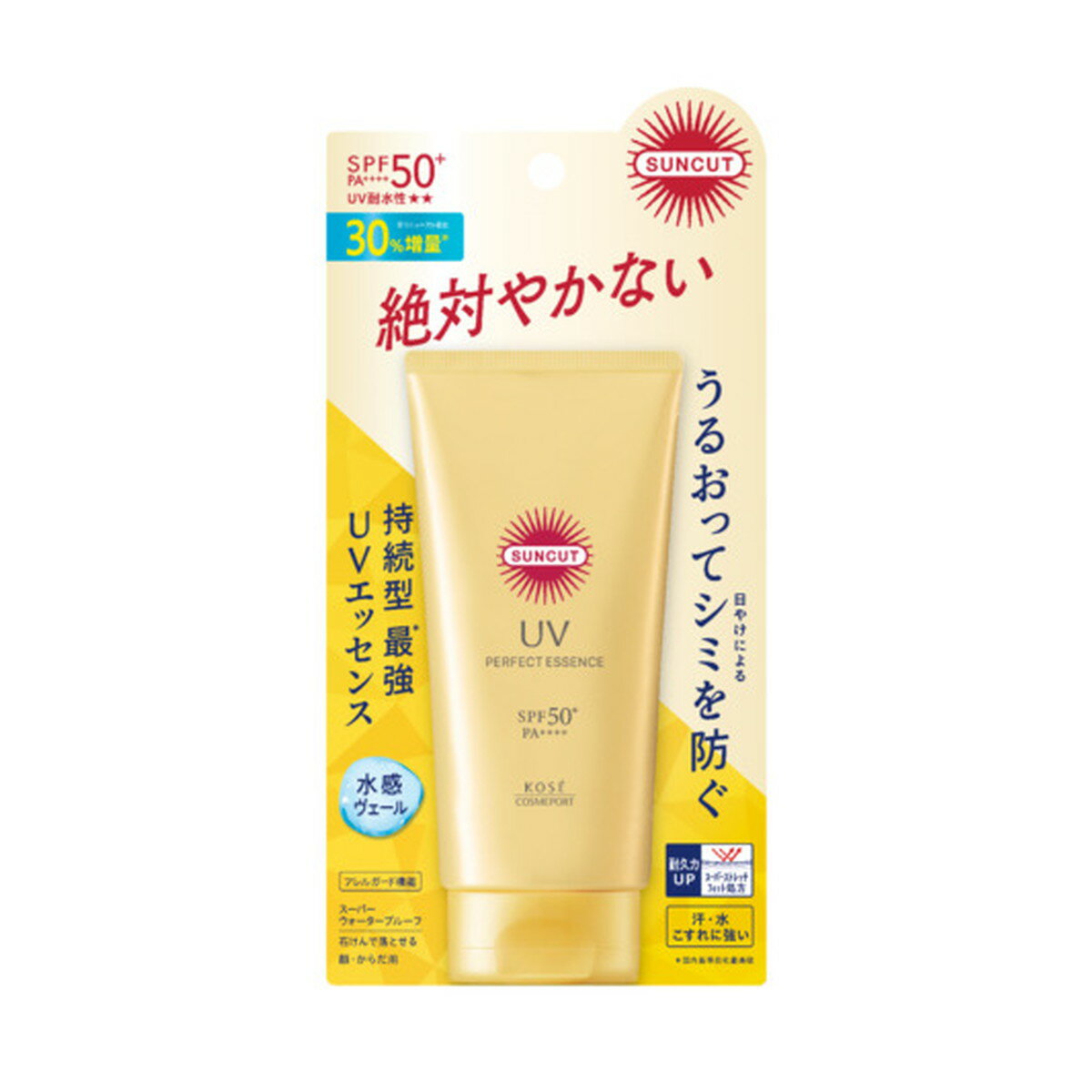 【送料お得・まとめ買い×7個セット】コーセーコスメポート サンカットR パーフェクト UV エッセンス 80g SPF50+ PA++++