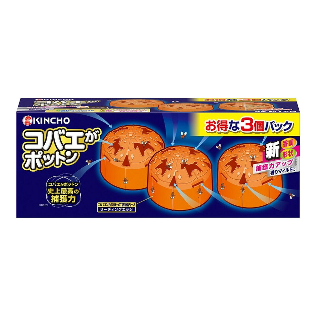 【送料お得・まとめ買い×12個セット】大日本除虫菊 キンチョー コバエがポットン ...