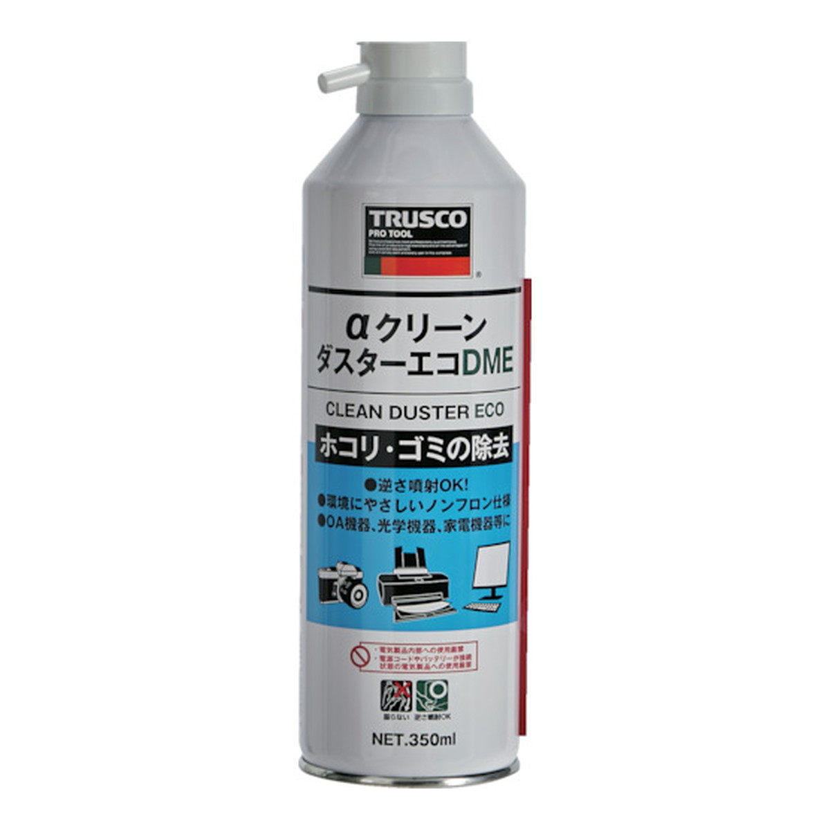 【送料お得・まとめ買い×7個セット】トラスコ中山 TRUSCO αクリーンダスターエコ DME 350ml ノンフロン 逆さ噴射可