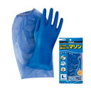 【送料お得・まとめ買い×7個セット】東和コーポレーション ビニスター 腕カバー付手袋 マリン Lサイズ(4)