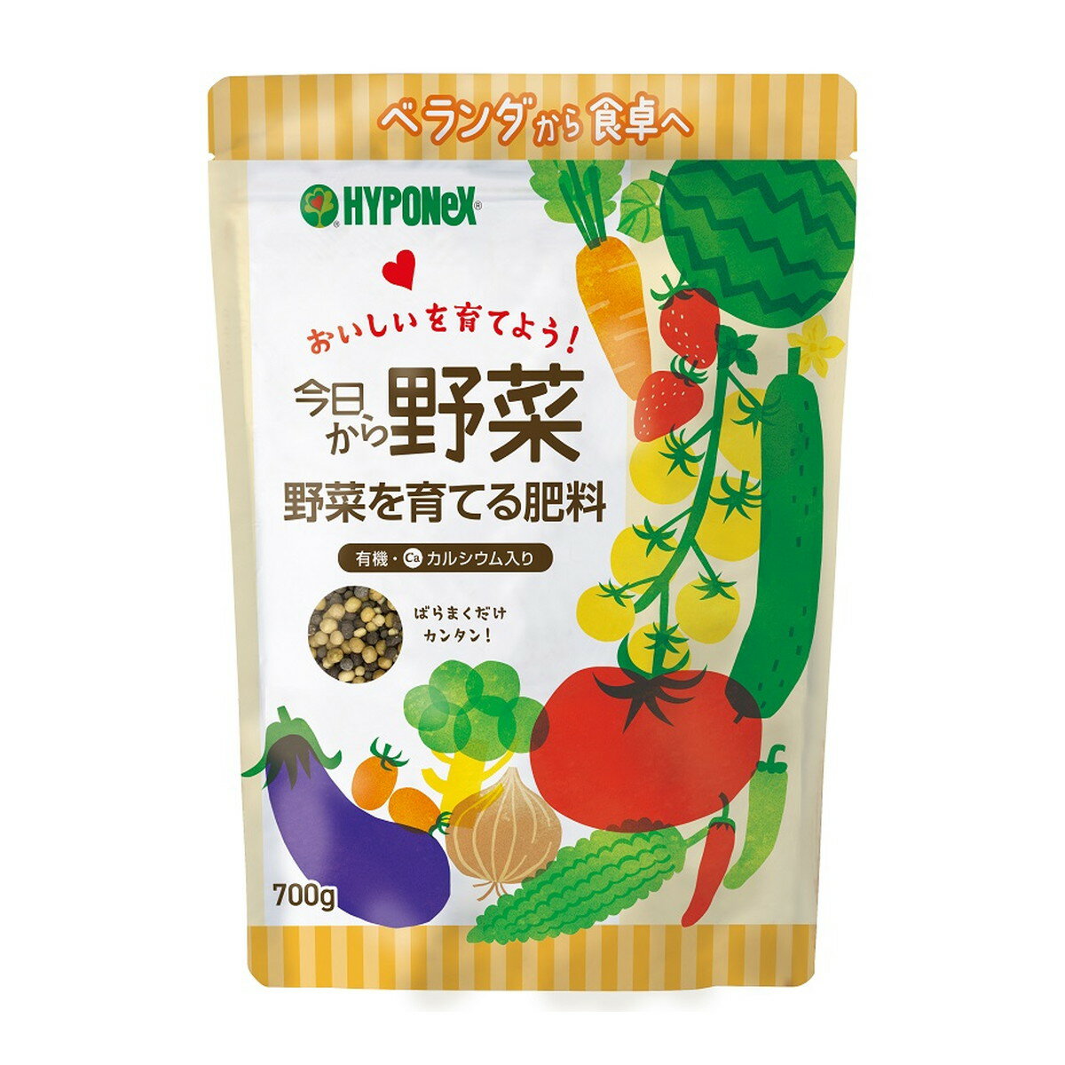 【送料お得・まとめ買い×7個セット】ハイポネックス 今日から野菜 野菜を育てる肥料 700g