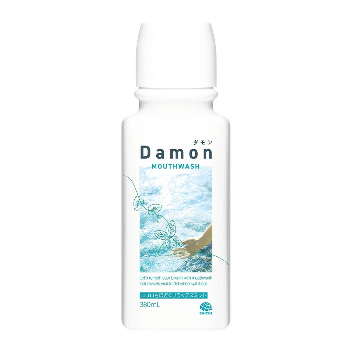 ホームライフの【送料お得・まとめ買い×11個セット】アース製薬 ダモン Damon リラックスミント 380mL マウスウォッシュ｜アングル3
