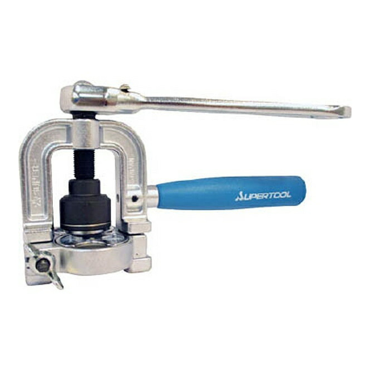 【送料お得・まとめ買い×1個セット】スーパーツール ラチェット ハンドル式 フレキ管 ツバ出し 工具 TH406R