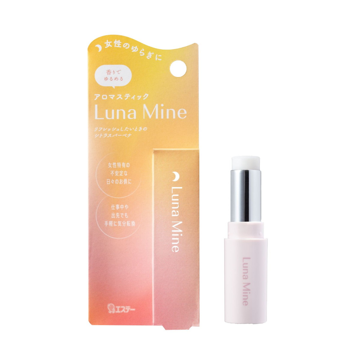 【送料お得・まとめ買い×30個セット】エステー ルナマイン アロマスティック シトラスバーベナ 3.4g 練り香水