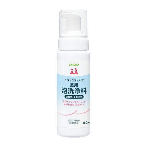 【送料お得・まとめ買い×24個セット】サラヤ サラヤスマイルズ 薬用 泡洗浄料 180mL 【送料お得・まとめ買い×24個セット】サラヤ サラヤスマイルズ 薬用 泡洗浄料 180mL