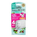 【送料お得・まとめ買い×7個セット】P&G ファブリーズ トイレ用 消臭剤 ベルガモットウッド つめかえ 4個パック ※本体ケースは別売りです(3)