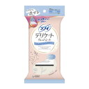 【送料お得・まとめ買い×24個セット】ユニ・チャーム ソフィ デリケート ウェットシート 無香料 20枚入(4)
