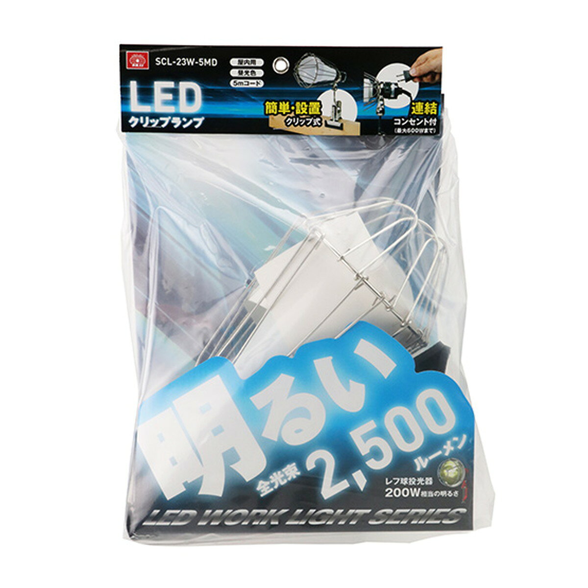 商品名：藤原産業 SK11 LED クリップランプ 23W SCL-23W-5MD内容量：1個JANコード：4977292405652発売元、製造元、輸入元又は販売元：藤原産業原産国：中国商品番号：101-4977292405652商品説明首振り角度も任意の位置で固定できます。広い場所を一度に照らす照明として便利です。明るい2500ルーメン(レフ球投光器200W相当)に加え、配光角度270度で広範囲を照らします。広告文責：アットライフ株式会社TEL 050-3196-1510 ※商品パッケージは変更の場合あり。メーカー欠品または完売の際、キャンセルをお願いすることがあります。ご了承ください。