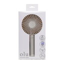 【送料お得・まとめ買い×7個セット】グローバル・ジャパン OLU ハンディファン ベージュ 手持ち 小型 扇風機 携帯扇風機