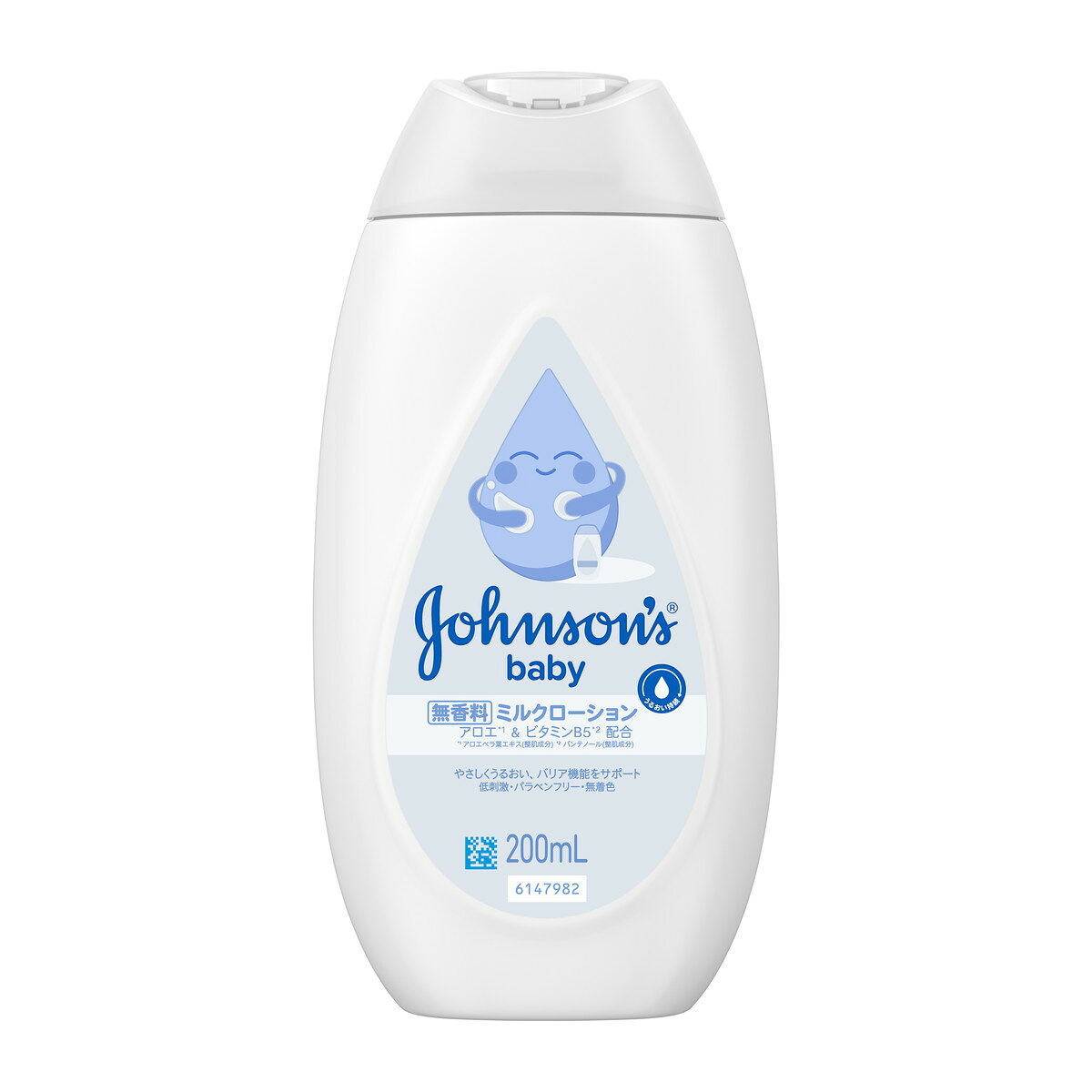 商品名：ジョンソン ベビーローション 無香料 200ml ミルクローション内容量：200mlJANコード：4901730250184発売元、製造元、輸入元又は販売元：JNTLコンシューマーヘルス原産国：マレーシア区分：化粧品商品番号：101-*011-4901730250184商品説明生まれたその日から使用可能。1本で顔もからだにも使えるデリケートな赤ちゃんの肌にやさしいベビーローション。ベビー保湿成分（グリセリン）が肌にうるおいを与え、肌荒れや乾燥から保護。ココナッツオイル※1、アロエ※2、ビタミンB5※3配合。※1　ヤシ油（整肌成分）　※2　アロエベラ葉エキス（整肌成分）　※3　パンテノール（整肌成分）広告文責：アットライフ株式会社TEL 050-3196-1510 ※商品パッケージは変更の場合あり。メーカー欠品または完売の際、キャンセルをお願いすることがあります。ご了承ください。